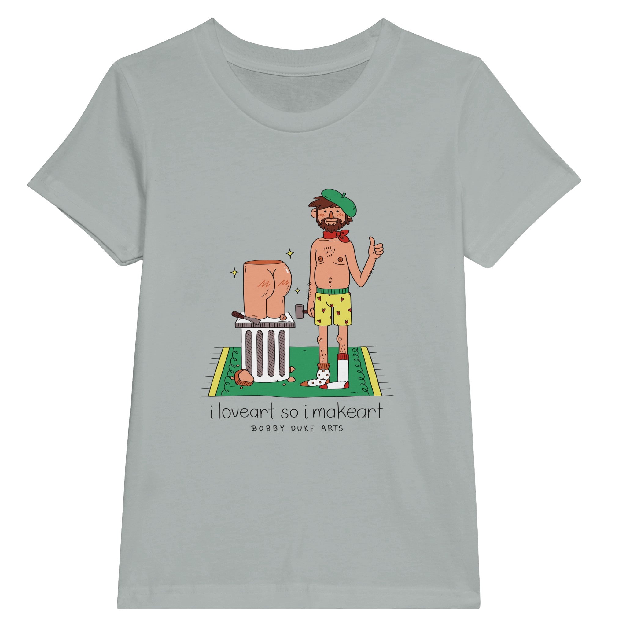 i loveart so i makeart Kids Tee